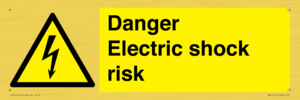 Danger Electric shock risk
